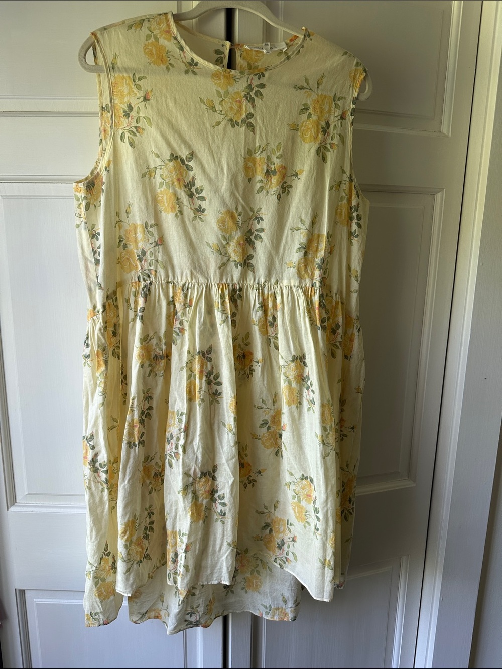 The Great Yellow Floral Sleeveless Dress